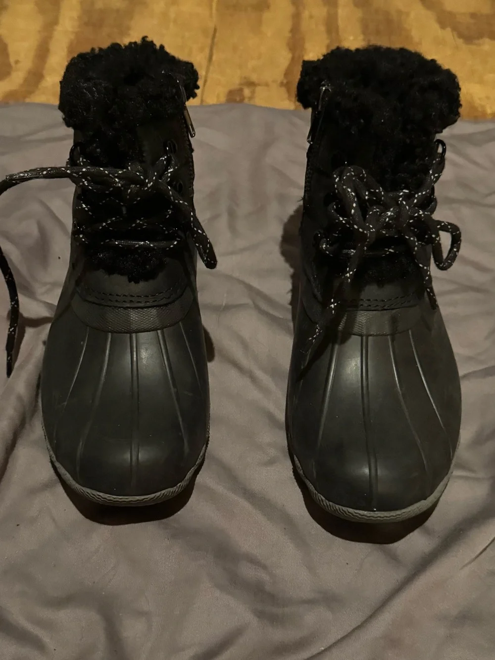 Sperry Top-Sider Women's Insulated Winter Duck Boots in Black- Size 7